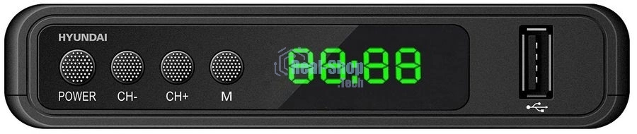 Ресивер DVB-T2 Hyundai H-DVB520 + WiFi-адаптер черный