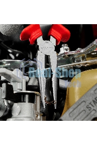 Длинногубцы прямые Matrix, 160 мм, хром-ванадий, двухкомпонентные рукоятки