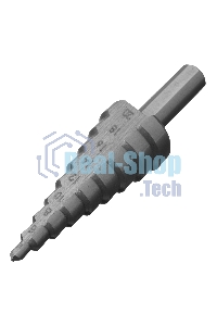 Сверло ступенчатое по металлу Сибртех 4-6-8-10-12-14-16-18-20 мм, 4241