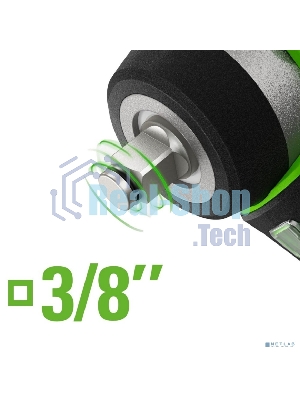 Гайковерт ударный аккумуляторный Greenworks G24IW200 24V, 200 Нм, бесщеточный, 3/8'', 1х2Ач,ЗУ,кор 3803607CUA