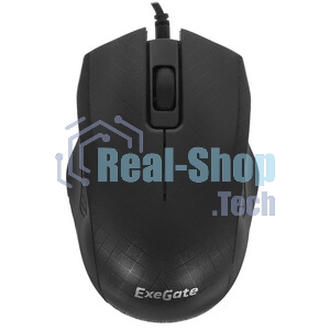 Мышь проводная ExeGate Professional Standard SH-9027 черный, 1000 dpi, USB, кнопки - 3