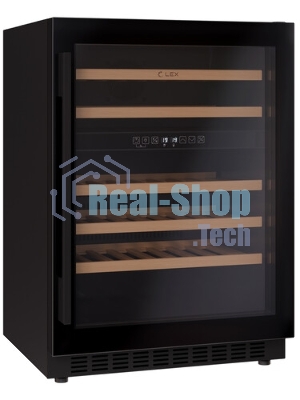 Винный шкаф LEX LWD6046BL dual zone 1-нокамерн. черный