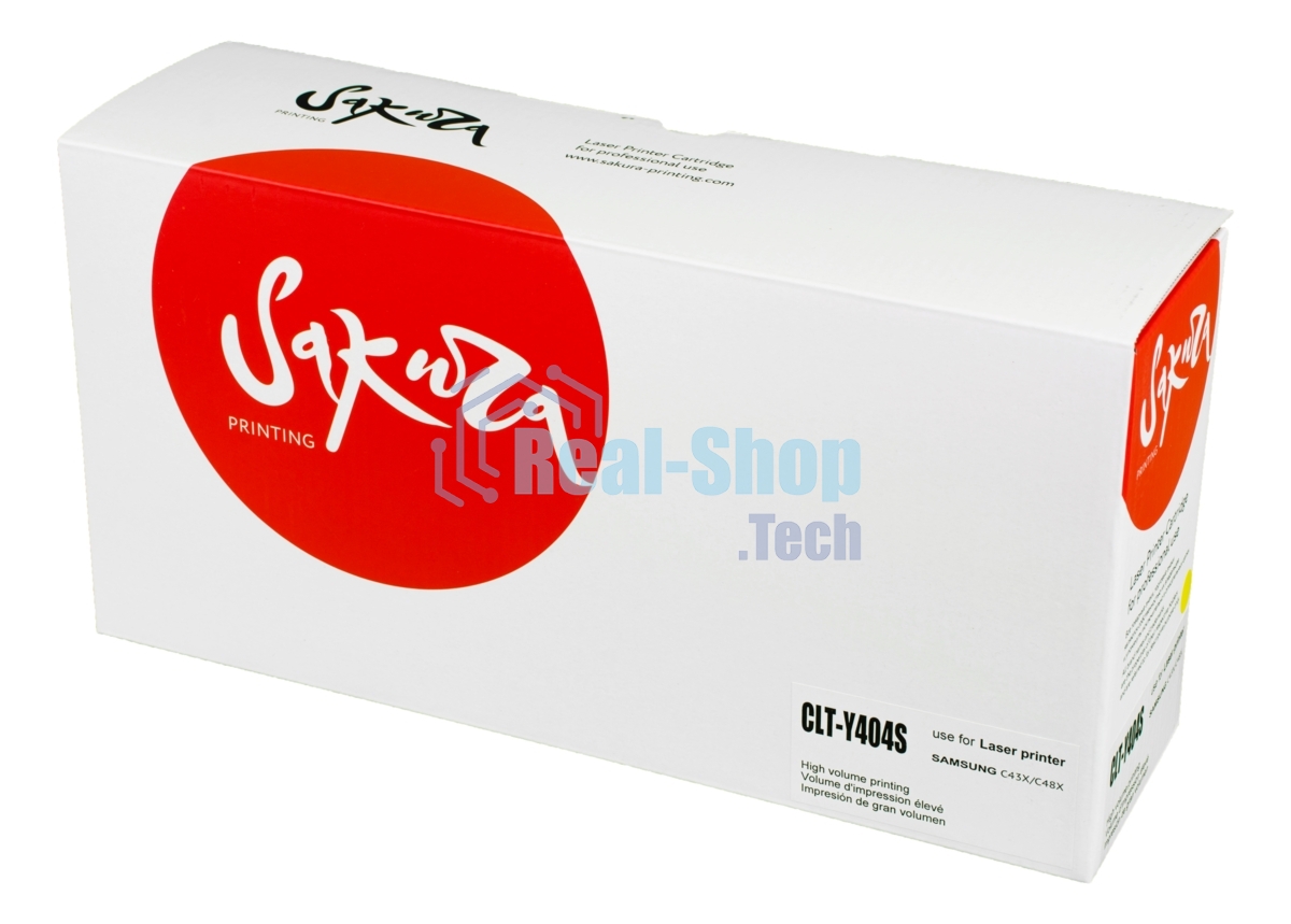 Картридж лазерный Sakura CLTY404S для Samsung SL-C430/SL-C480, желтый, 1500 к.