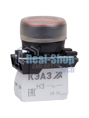 Кнопка КМЕ 4211м 1но+1нз цилиндр IP65 красн. КЭАЗ 248244