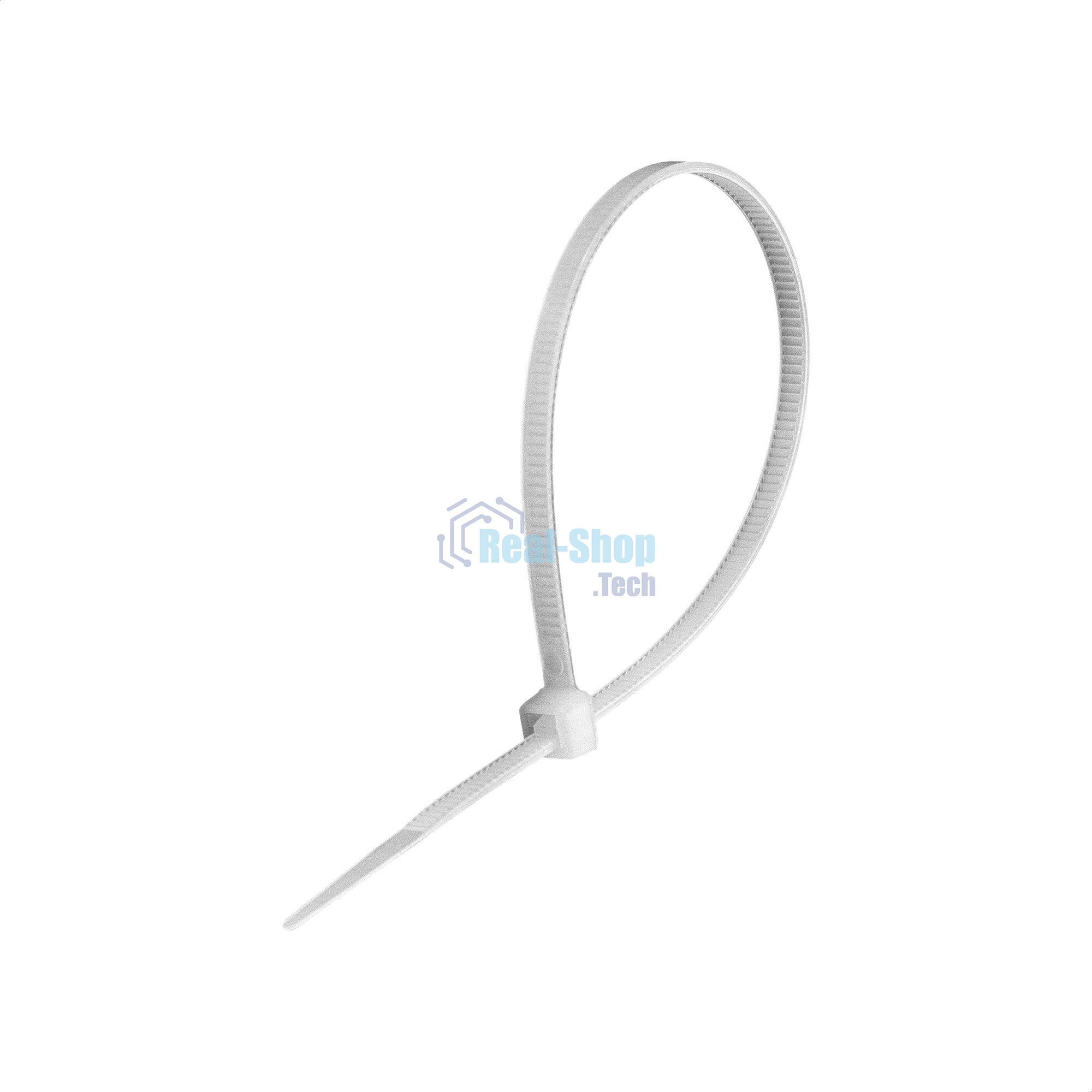 Стяжка (хомут) нейлоновая ExeGate EX293131RUS CV66-300x7.5W (нейлон 6.6, 300x7.5 мм, неоткрывающаяся, halogen free, -40°C - +85°C, белая, 100 шт)