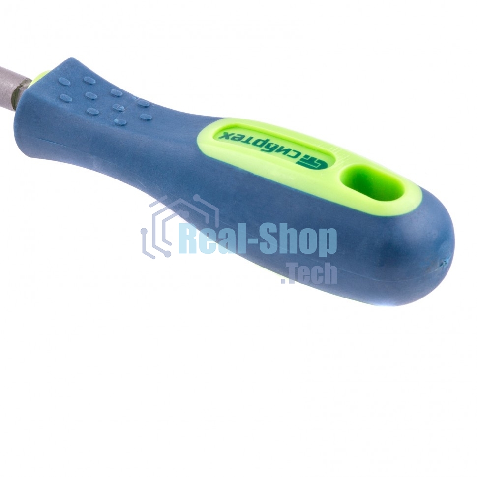 Напильник Сибртех, 250 мм круглый, двухкомпонентная рукоятка, №2