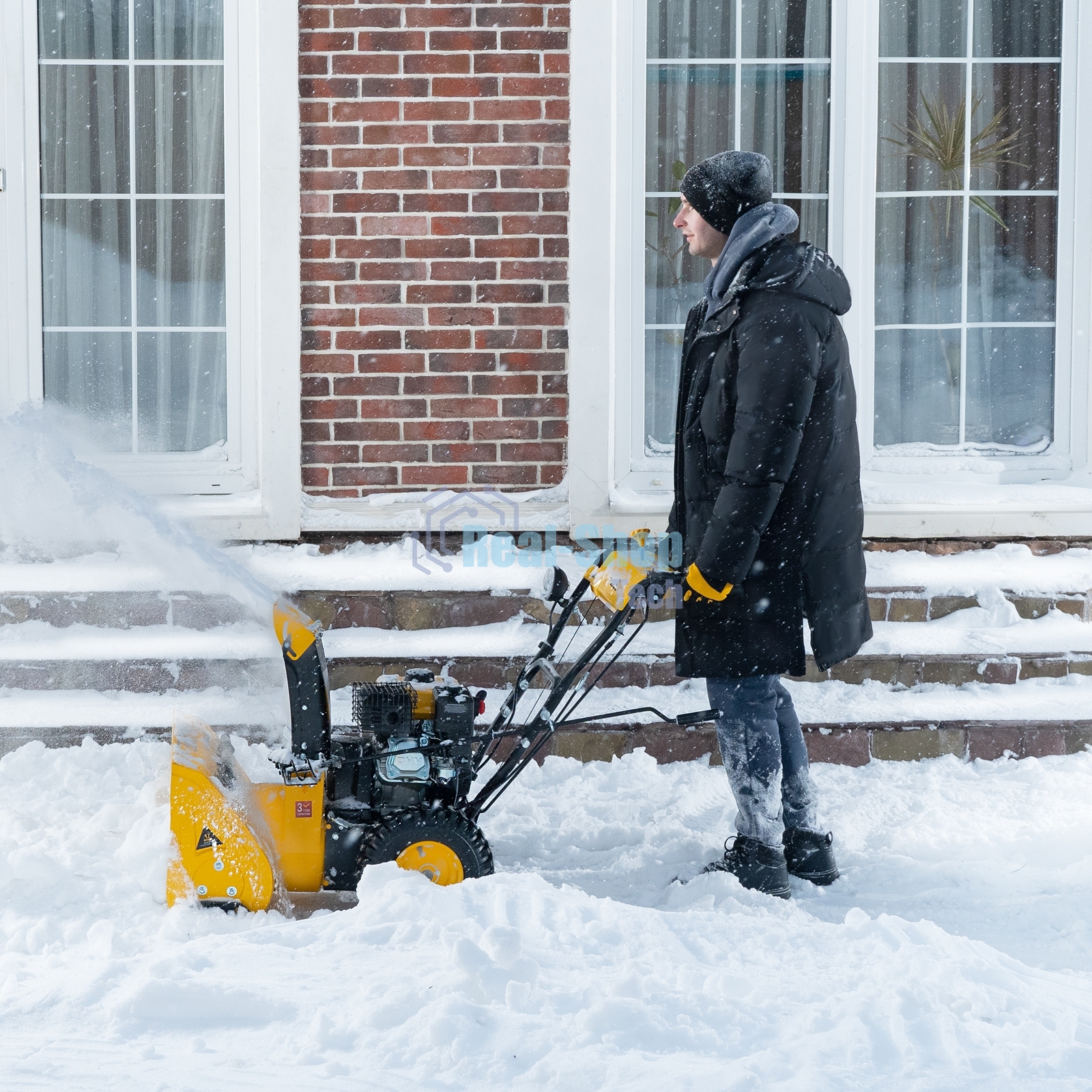 Бензиновая снегоуборочная машина Denzel SB 560 LP, 212cc, эл.старт, фара