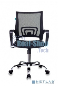 Кресло компьютерное Бюрократ CH-695N/SL/BLACK спинка сетка черный TW-01, сиденье черный TW-11, крестовина хром