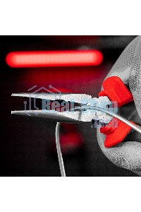 Длинногубцы прямые Matrix, 160 мм, хром-ванадий, двухкомпонентные рукоятки