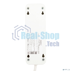 Удлинитель Rexant 3 гнезда, 3 м, 3х1.0 мм², с/з, белый (Сделано в России)