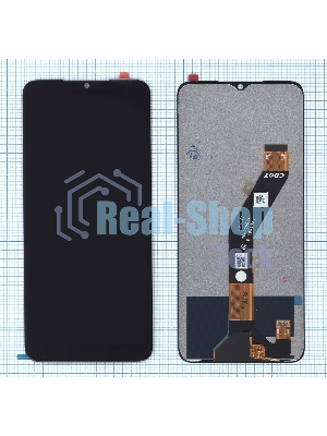 Дисплей (модуль) для Infinix Smart 7 (X6515), Tecno Spark Go 2023 в сборе с тачскрином черный