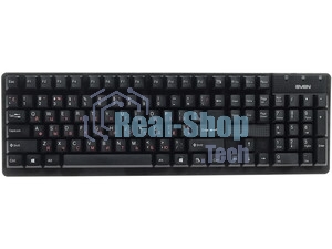Клавиатура SVEN Standard 301 проводная, USB Type-A, чёрный
