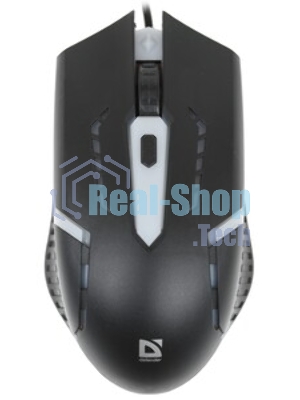 Мышь проводная Defender Hit MB-601 черный, 1200 dpi, USB, кнопки - 4