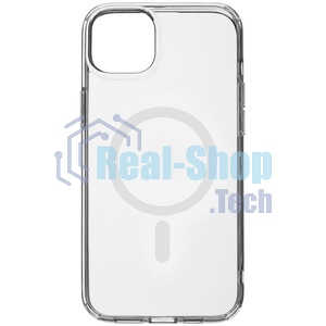 Чехол (клип-кейс) uBear для Apple iPhone 15 Plus Real Mag Case with MagSafe прозрачный (CS254TT67RL-I23M)