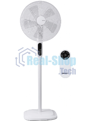 Вентилятор Centek CT-5026 белый, напольный, 65 Вт, 4 скорости, 44.5 см