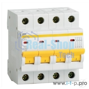 Выключатель автоматический Iek MVA20-4-050-C ВА47-29 4Р 50А 4,5кА х-ка С ИЭК