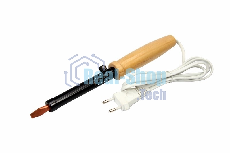 Паяльник Rexant ЭПСН 220В 80Вт дерев. ручка ПД