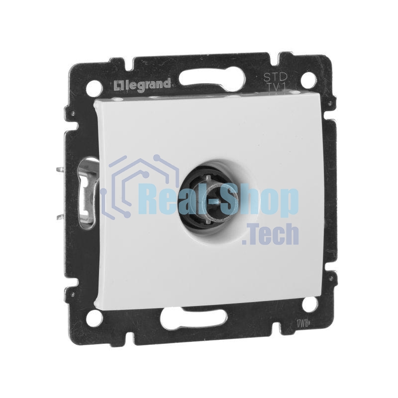 Розетка телевизионная TV Valena звезда 1,5Дб 2400МГц (белая)