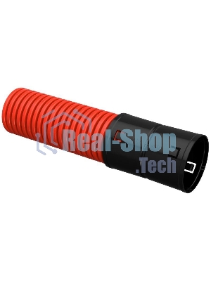 Труба гофрированная двустенная ПНД d90 мм с муфтой SN8 красн. (уп. 50 м) IEK CTG12-090-K04-050-R