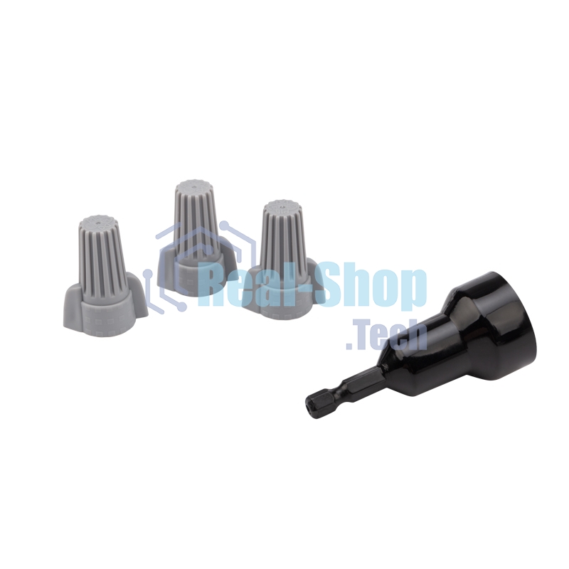 Соединительный изолирующий зажим Rexant с лепестками СИЗ-15 ø 14,9 мм (0,75-10 мм²), серый (50 шт./уп.)