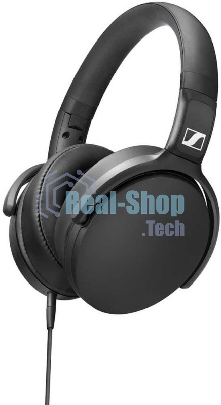 Наушники Sennheiser HD 400S накладные складные закрытые 18-20000Гц съемный кабель 1,4м, угловой jack 3.5мм, 120дБ, микрофон, черные, 508598