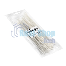 Стяжка (хомут) нейлоновая ExeGate EX293131RUS CV66-300x7.5W (нейлон 6.6, 300x7.5 мм, неоткрывающаяся, halogen free, -40°C - +85°C, белая, 100 шт)