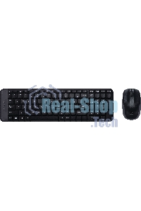 Комплект клавиатура + мышь Logitech MK220 клав:черный мышь:черный USB беспроводная