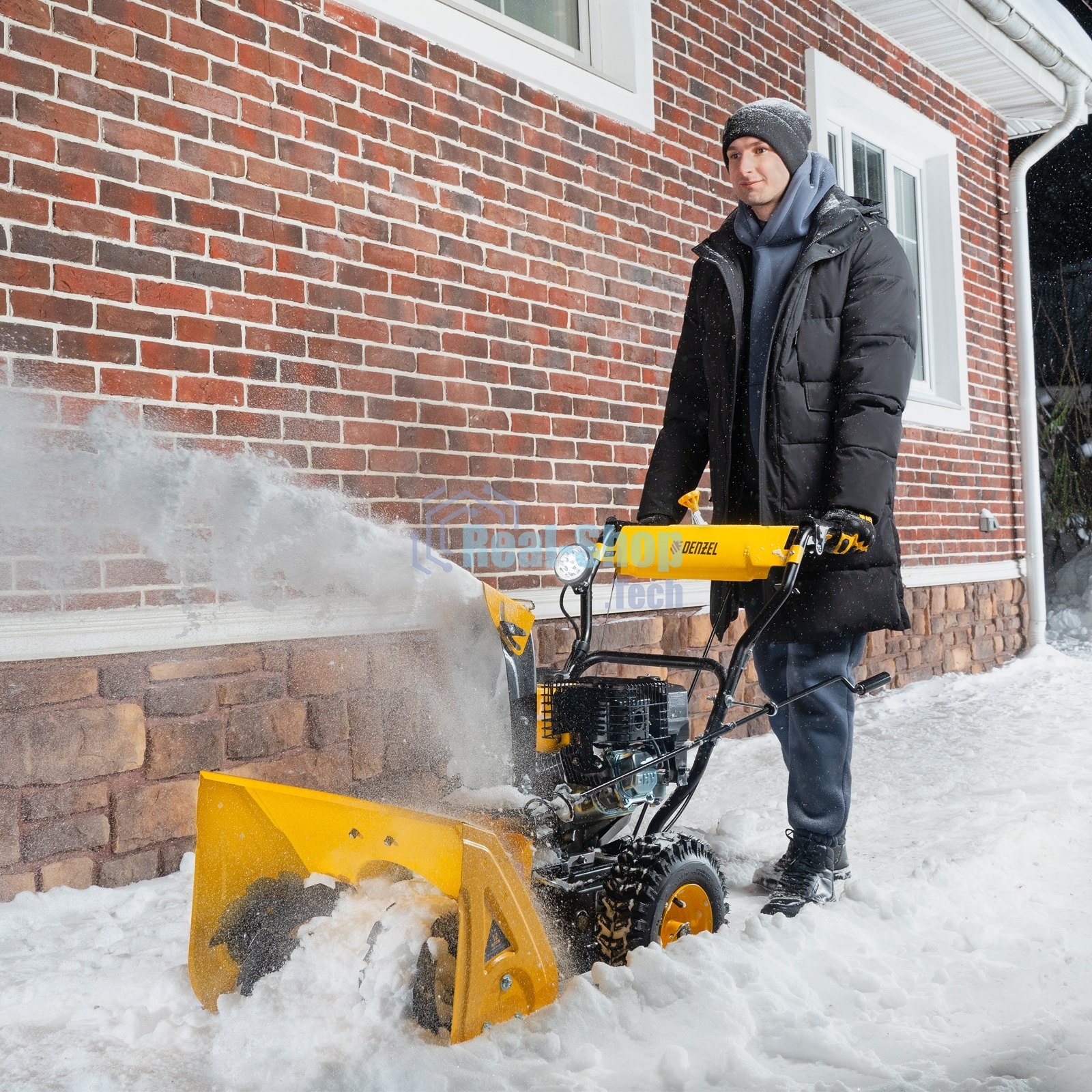 Бензиновая снегоуборочная машина Denzel SB 560 LP, 212cc, эл.старт, фара