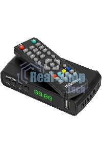 Ресивер DVB-T2 Hyundai H-DVB520 + WiFi-адаптер черный