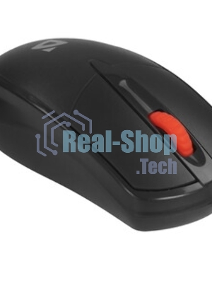 Мышь проводная Defender Icon MB-057 черный, 1000 dpi, USB, кнопки - 3