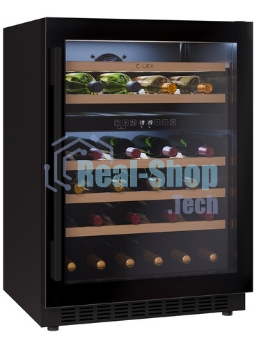 Винный шкаф LEX LWD6046BL dual zone 1-нокамерн. черный