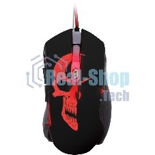 Мышь проводная Qumo Dragon War Axe M07 черный, 2400 dpi, USB, кнопки - 6