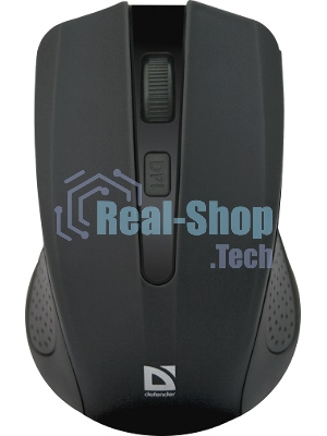 Мышь беспроводная Defender Accura MM-935 черный, 1600 dpi, радиоканал, USB, кнопки - 4