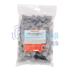 Соединительный изолирующий зажим Rexant с лепестками СИЗ-15 ø 14,9 мм (0,75-10 мм²), серый (50 шт./уп.)