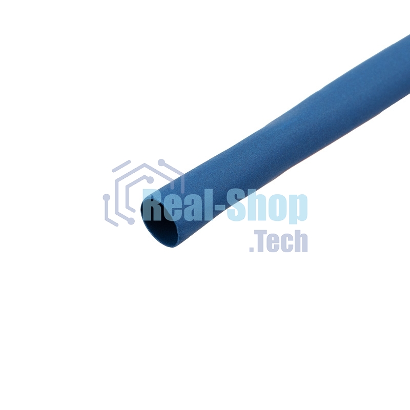 Трубка термоусаживаемая Rexant 3.0/1.5мм синяя. ролик 2.44м
