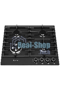 Газовая варочная панель Gefest ПВГ 1214-01 К2 черный матовый