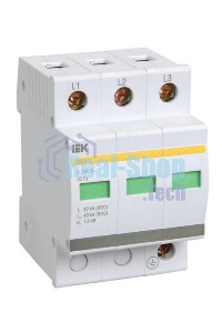Ограничитель перенапряжения ОПС1-C 3P ИЭК MOP20-3-C