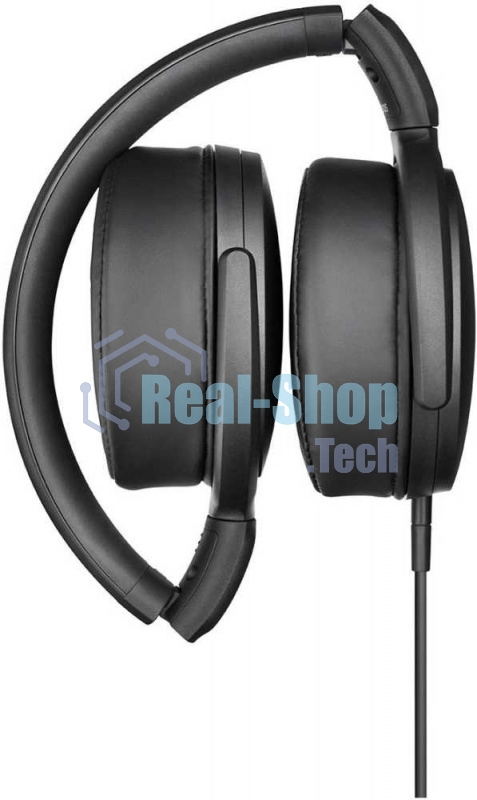 Наушники Sennheiser HD 400S накладные складные закрытые 18-20000Гц съемный кабель 1,4м, угловой jack 3.5мм, 120дБ, микрофон, черные, 508598