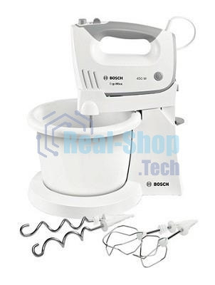 Миксер стационарный Bosch MFQ36460 450Вт белый/серый