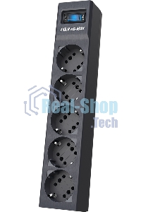 Сетевой фильтр Pilot sG-Max 5 outlets (GP), 15А/3.3 kVt, automatic circuit-breaker, 7 m, gfaphite