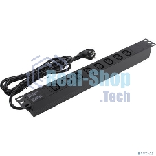 Блок розеток горизонтальный ExeGate ServerPro PDU-19H809 Al-8C13-EU2.5, 19