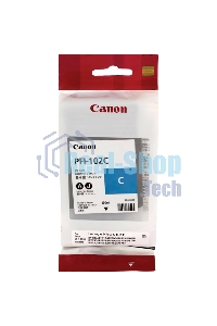 Картридж струйный Canon PFI-102C (0896B001) голубой (130 мл.) для Canon imagePROGRAF iPF605, iPF610., iPF650, iPF655, iPF710, iPF750, iPF755, LP17, iPF510