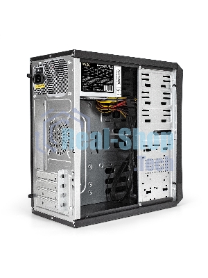 Компьютерный корпус Minitower ExeGate BA-203U-UNS350 (mATX, БП UNS350 с вент. 12см, 3хUSB+1хUSB 3.0, аудио, черный)