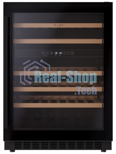 Винный шкаф LEX LWD6046BL dual zone 1-нокамерн. черный