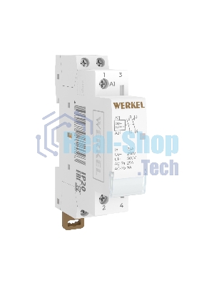 Контактор модульный Werkel 25 A 2NO (1 мод.) W941M25O