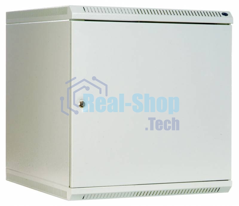 Шкаф настенный ЦМО ШРН-Э-12.500.1 12U 600x520 мм пер. дв. стал. лист несъемные бок. пан. серый