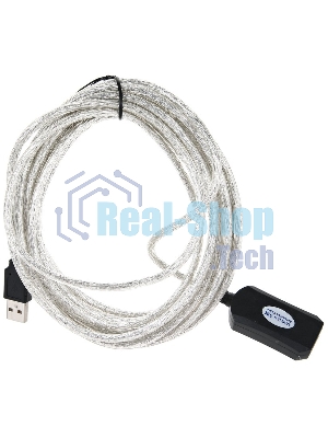 Кабель VCOM VUS7049-5M USB2.0-repeater, удлинительный активный Am-->Af 5м