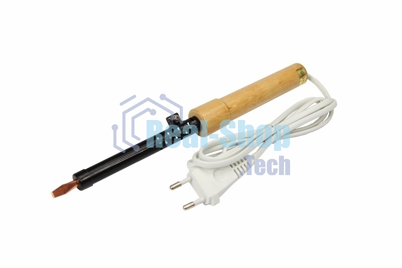 Паяльник Rexant 220 В/40 Вт, деревянная ручка, ЭПСН