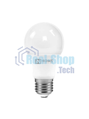 Лампа светодиодная IN HOME 4690612020211 LED-A60-VC 10Вт грушевидная 4000К нейтр. белый E27 950лм 230В