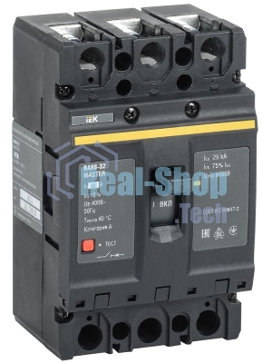 Выключатель автоматический 3п 25А 25кА ВА88-32 MASTER IEK SVA10-3-0025-02